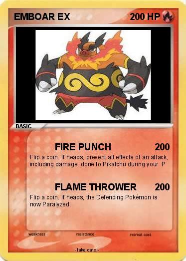 Pokémon EMBOAR EX 75 75 - FIRE PUNCH - My Pokemon Card