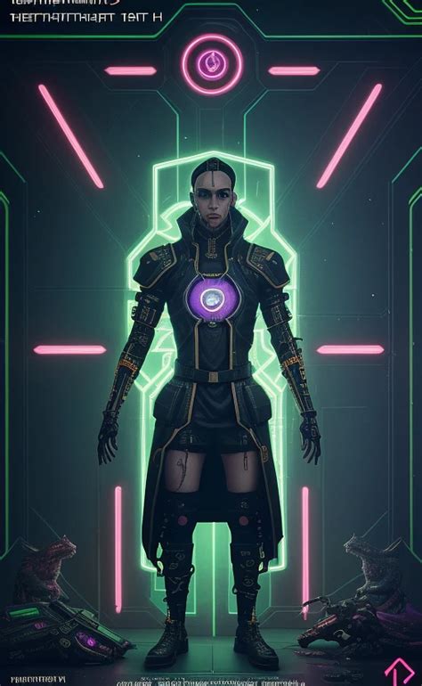 Epicrealism Prompt Cyberpunk The Hierophant Tarot Card Prompthero