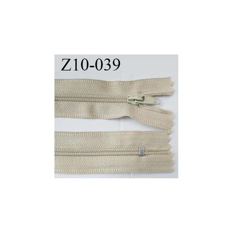 Fermeture Zip Longueur Cm Couleur Beige Non S Parable Largeur Cm