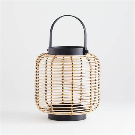 Brigton Rattan Lantern 10 Crate And Barrel Havenly