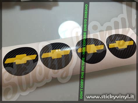 Adesivo Adesivi Copri Mozzi Chevrolet Coprimozzi Sticker Decal