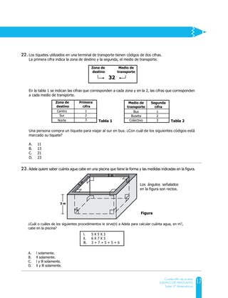 Ejemplos De Preguntas Saber Matematicas Pdf