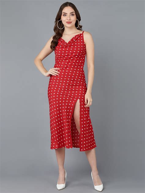 Buy Znx Clothing Women Red Crepe Dress Dresses For Women 19293858 Myntra