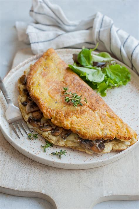 Fluffy Mushroom Omelet Everyday Delicious