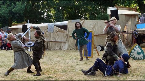 Fighting Heats Up At A Tournament In Bernau Bei Berlin Hussitenfest