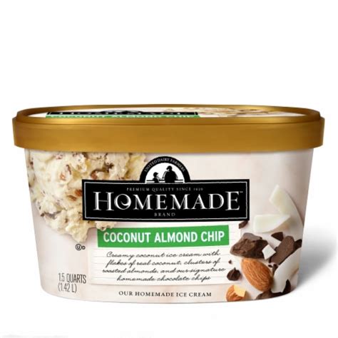 Homemade Brand Coconut Almond Chip Ice Cream Tub 48 Oz Frys Food Stores