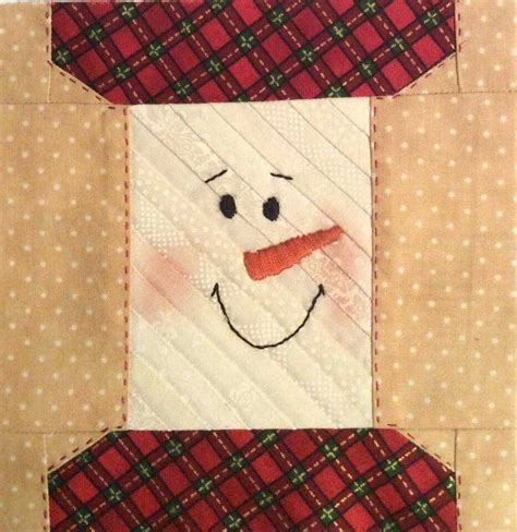 Peachy Snowman Christmas Quilts Pattern Free Snowman Quilt Sampler