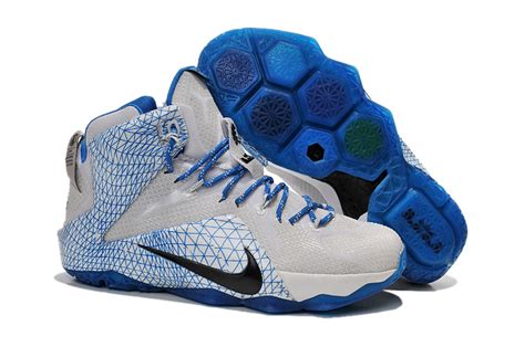Nike Lebron James 12 Grey Blue Black Shoes 15nike023 10000 Kobe
