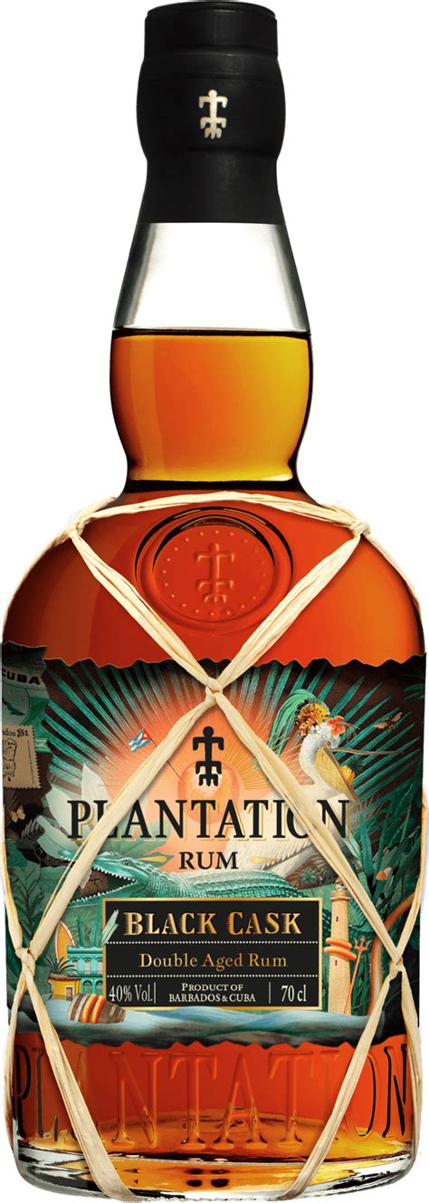 Plantation Black Cask Double Aged Tmav Rum Sv T N Poj