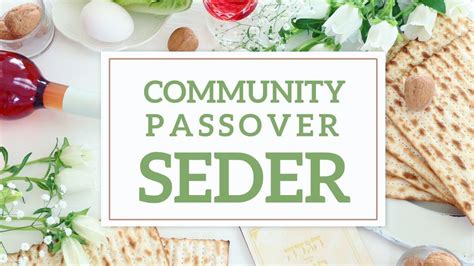 Community Passover Seder All Are Welcome Knesset Israel Synagogue Pittsfield Ma April 22