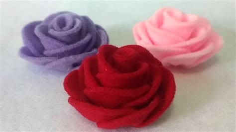 How To Make Easy A Felt Rose Cara Mudah Membuat Bunga Mawar Dari