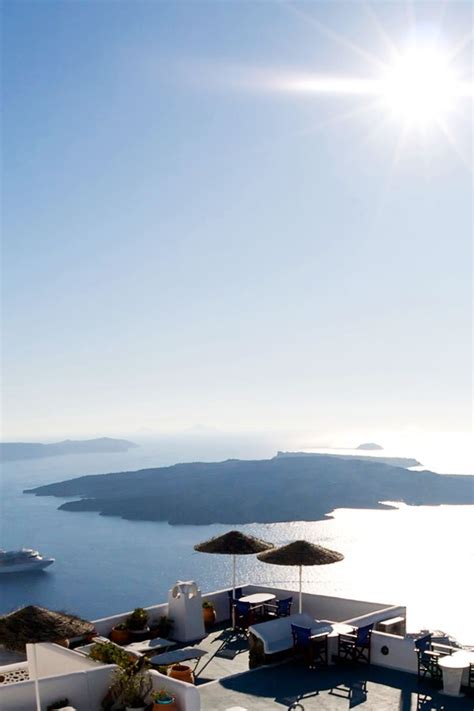 Volcano view, Santorini Greece | Greek vacation, Santorini greece ...