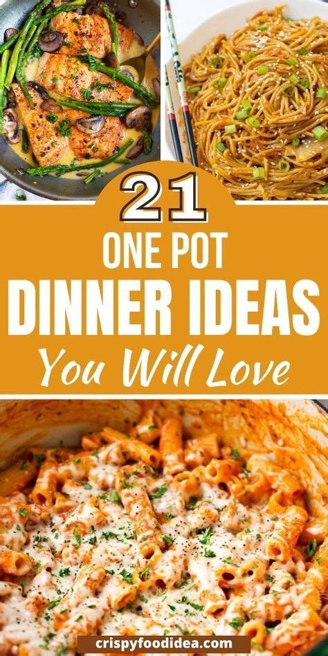 21 Easy One Pot Dinner Recipes That You Will Love Recipe Quick Winter Dinner Recipes