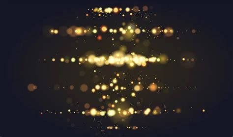 Golden Bokeh Sparkle Glitter Lights Luxury Background Abstract