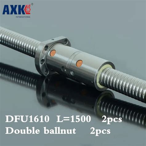 2018 Hot Sale Steel Rodamientos New 2pcs Cnc Rolled Ballscrew 1610 L