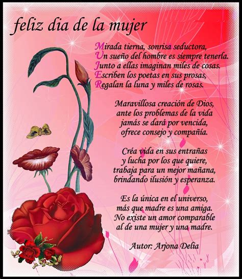 Tarjetas Y Poemas Para El D A De La Mujer