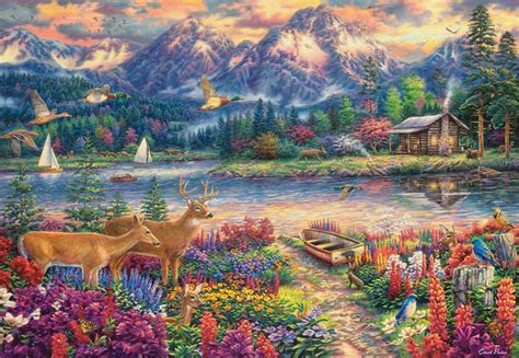 Comprar Puzzle Castorland Majestuosa Montaña en Primavera de 1500 Pzs