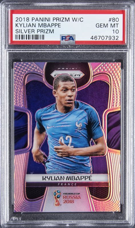 Lot Detail 2018 Panini Silver Prizm World Cup 80 Kylian Mbappe