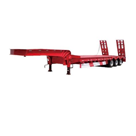 Heavy Duty 120t 30 Tons Multi Axles Lines Spring Ladder Lowboy Low Bed