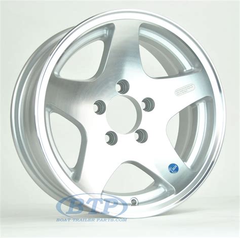 Aluminum Boat Trailer Wheel 14 Inch 5 Star 5 Lug 5 On 4 12 Rim