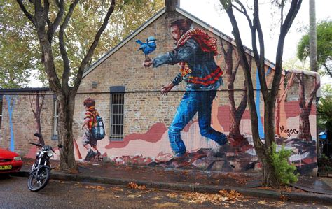 Fintan Magee The Hikers New Mural Sydney Australia Streetartnews