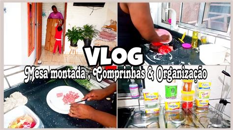 Vlog Rotina Do Dia Montamos A Mesinha Cortei Os Legumes Para A