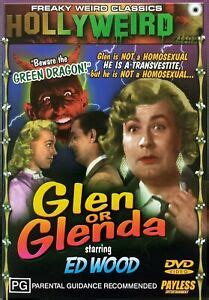 Glen Or Glenda Dvd Edward D Wood Bella Lugosi Dolores