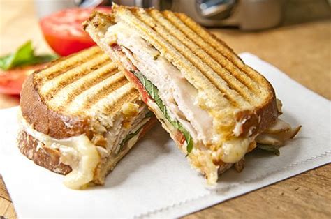 Smoked Turkey Pepper Jack Cheese And Basil Panini I Love My Panini Grill Turkey Panini