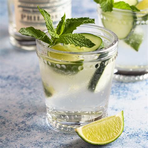 Gin And Tonic With Fresh Cucumber Mint And Lime Always Eat Dessert