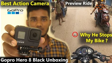 Gopro Hero 8 Black ️ Unboxing And Review Preview Ride தமிழில்