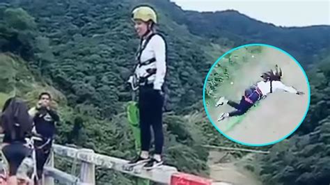 Fatal Lakukan Bungee Jumping Wanita Ini Hampir Dekati Maut Karena