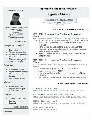 Curriculum Vitae A Telecharger Laboite Cv Fr