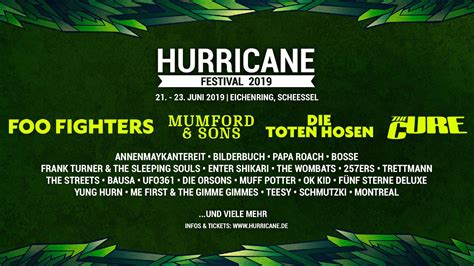 Hurricane Festival 2019 Tickets Lineup Bands For Hurricane Festival