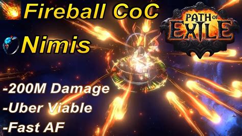 Best Cast On Crit Fireball Nimis Build In Path Of Exile