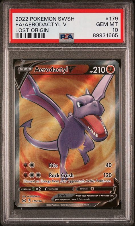 Aerodactyl V Sword Shield Lost Origin Holo Full Art