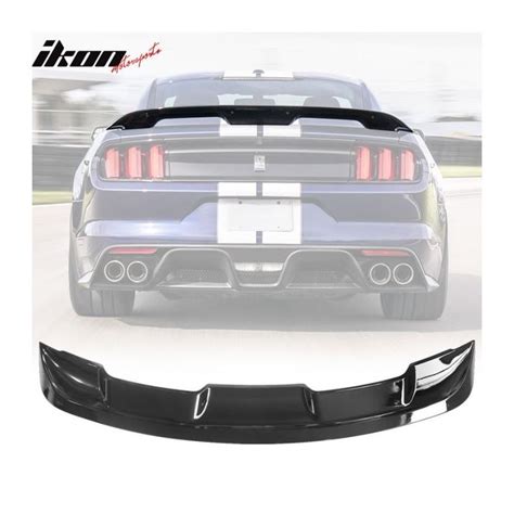 Ikonmotorsport Gt500 Style Trunk Spoiler Gross Black Ford Mustang 15 21