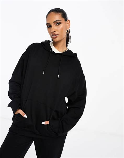 Asos Design Oversized Hoodie Co Ord In Black Asos