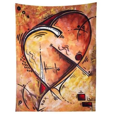 Madart Inc Wild At Heart Tapestry Painting Heart Painting Wild Hearts