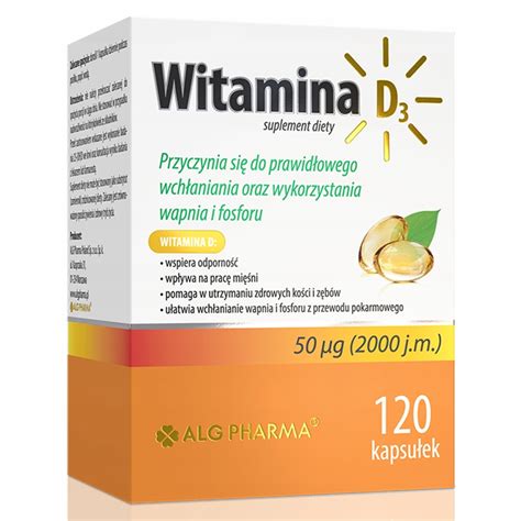 Witamina D3 2000 jm Alg Pharma KRÓTKI TERMIN 14057978633 oficjalne