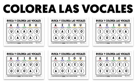 Fichas De Las Vocales Ejercicios Para Trabajar Las Vocales