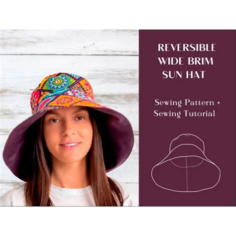 Wide Brim Sun Hat Sewing Pattern And Instructions Reversibl Inspire