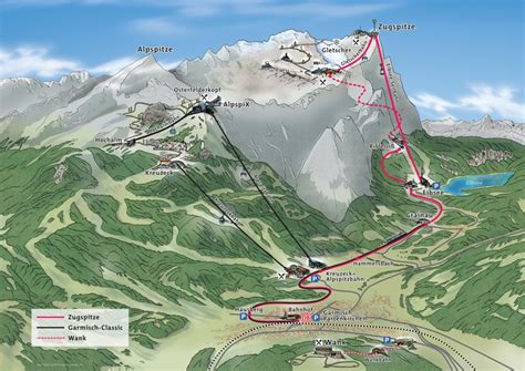 Garmisch Piste Map | Ski Area & Trail Map of Garmisch - Mychaletfinder