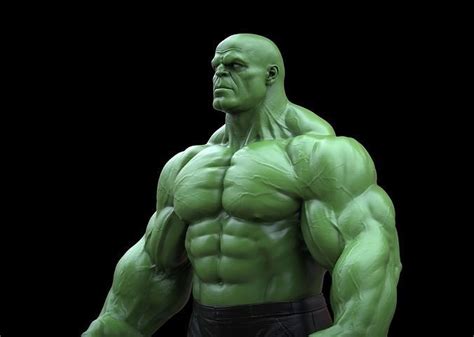 Hulk Anatomy Basemesh 3D Model CGTrader