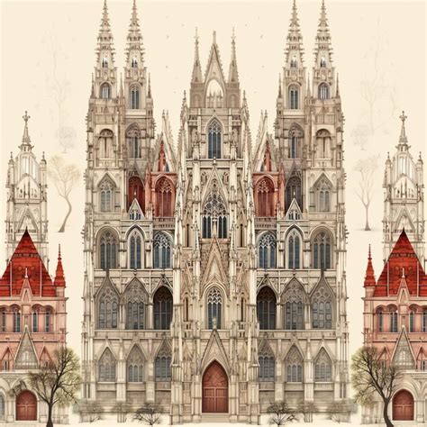 Premium Ai Image Medieval Architecture Wallpaper Or Background