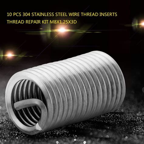 Pcs Wire Thread Inserts Stainless Steel Helicoil Wire Thread