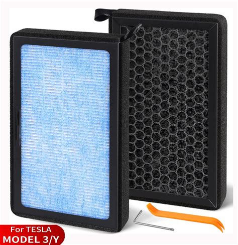 For Tesla Model 3 Y Air Filter HEPA 2 Pack Activated Carbon Cabin Air