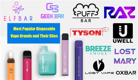 Most Popular Disposable Vape Brands and Their Sites