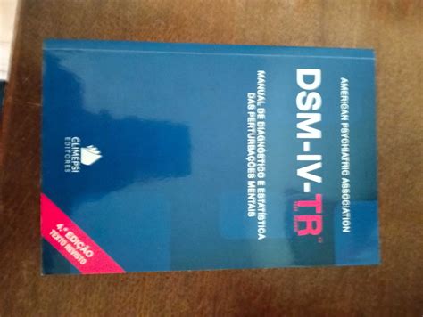 Livro DSM IV TR manual de diagnóstico Misericórdia OLX Portugal