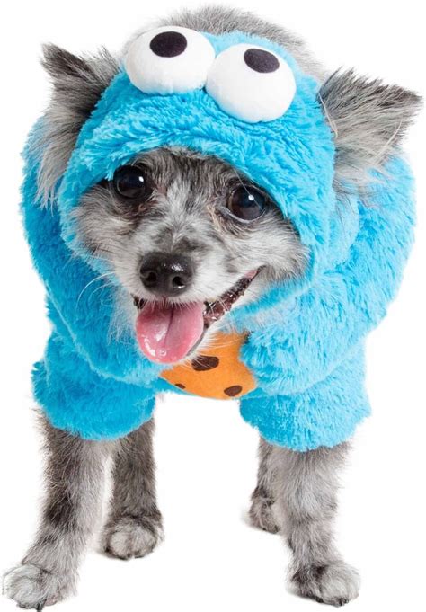 Pet Krewe Sesame Street Cookie Monster Dog And Cat Costume Medium