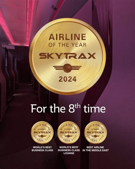 กาตาร์ แอร์เวย์ส คว้ารางวัล สายการบินแห่งปี จาก Skytrax เป็นครั้งที่ 8